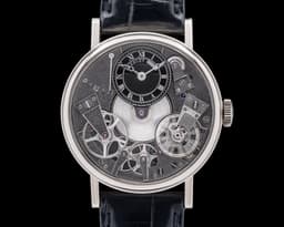 La Tradition 18K White Gold Black Skeleton Dial