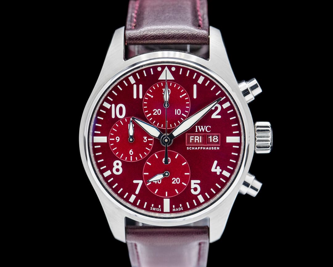 IWC Pilot Chronograph “Chinese New Year” SS Red Dial LIMITED