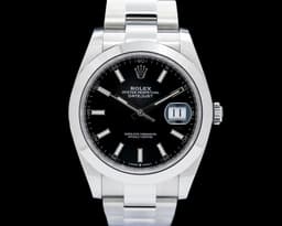 126300 Datejust 41MM SS Black Dial