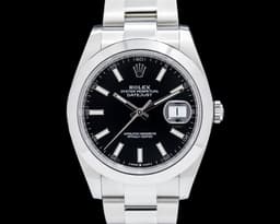 126300 Datejust 41MM SS Black Dial FULL SET