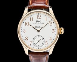 Portuguese F.A. Jones Hand-Wound 18K Rose Gold White Dial