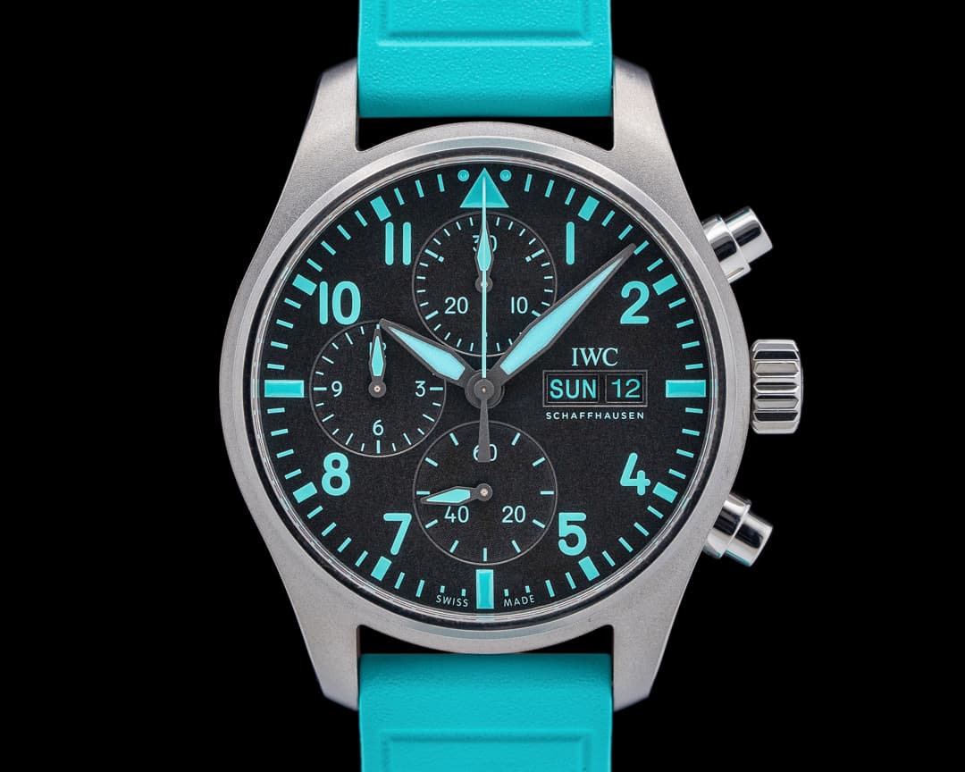 IWC Pilot's Chronograph Mercedes-AMG Petronas Titanium Black Dial 2025