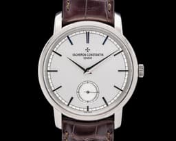 82172 Traditionnelle Manual Wind 18K White Gold Silver Dial