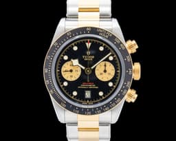 79363N Black Bay Chrono 18K Yellow Gold / SS Black Dial