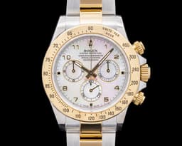 116523 Daytona 18K Yellow Gold / SS Mother of Pearl Arabic Dial