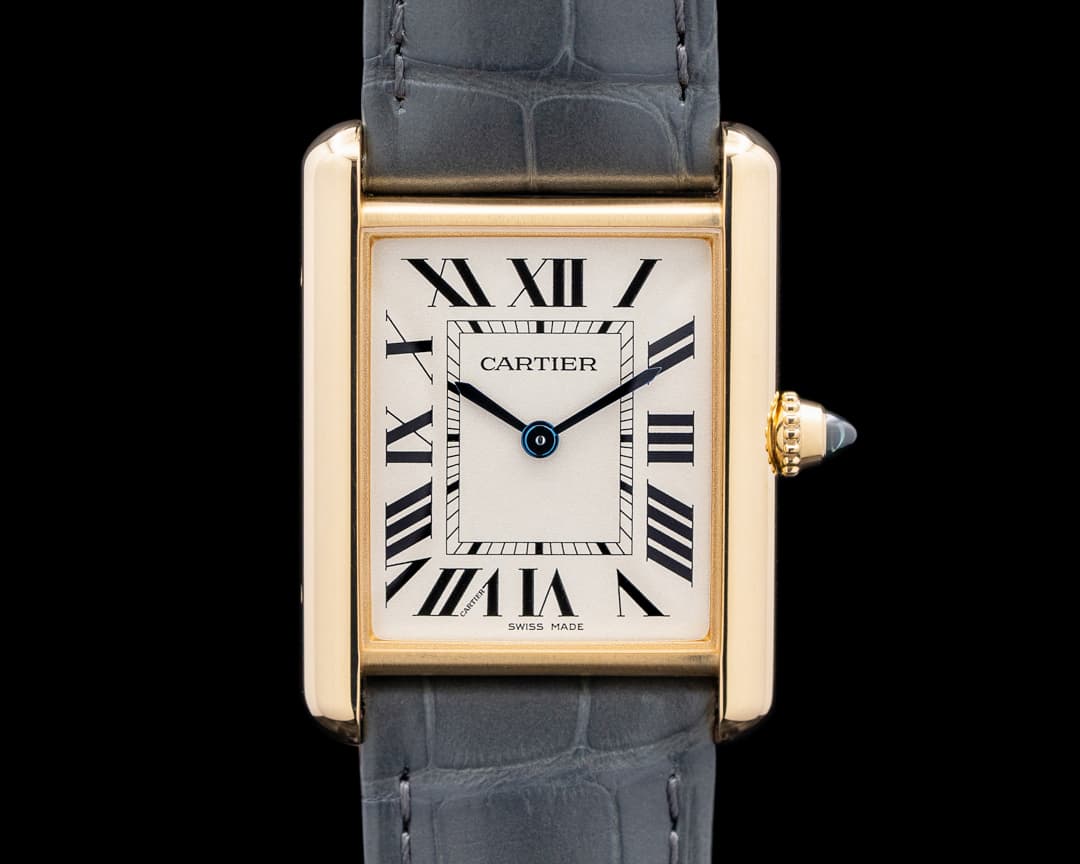 Cartier Tank Louis Cartier 18K Yellow Gold Silver Dial
