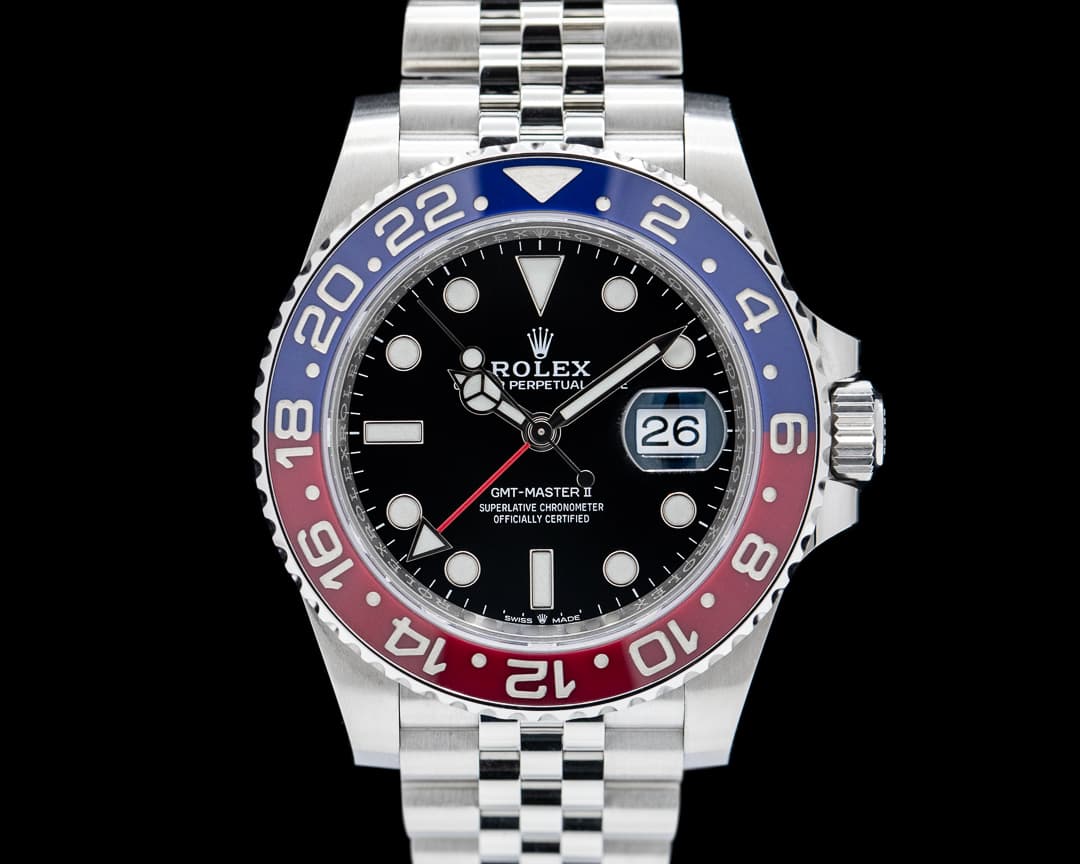Rolex 126710BLRO GMT-Master II Pepsi SS Black Dial