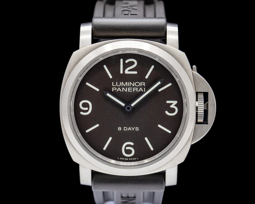 Panerai PAM00562 Luminor Base 8 Days Titanium Brown Dial