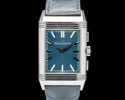 Q389848J Reverso Tribute Chronograph SS Blue Dial