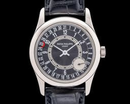 6000G Calatrava 18K White Gold Gray Dial