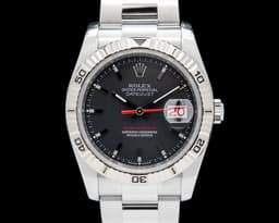 116264 Datejust Turn-O-Graph "Thunderbird" SS Black Dial