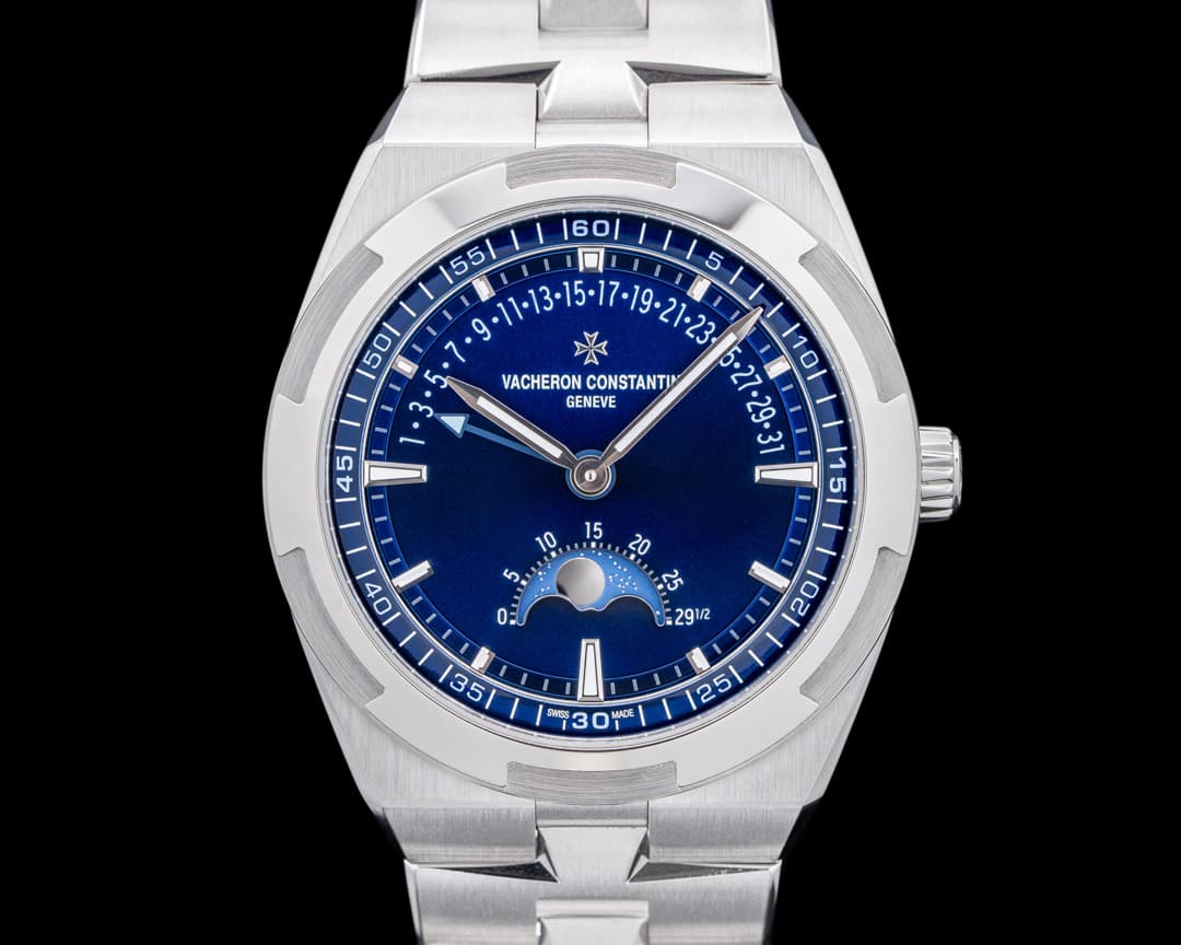 Vacheron Constantin 4000V Overseas Moonphase Retrograde Date SS Blue Dial 2025