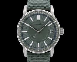 15210ST Code 11.59 SS Green Dial