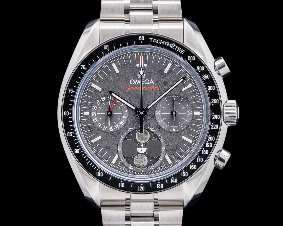 Omega Speedmaster Moonphase SS Black Meteorite Dial 2025