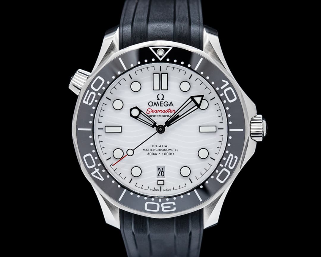 Omega Seamaster Diver 300M Ceramic SS White Dial