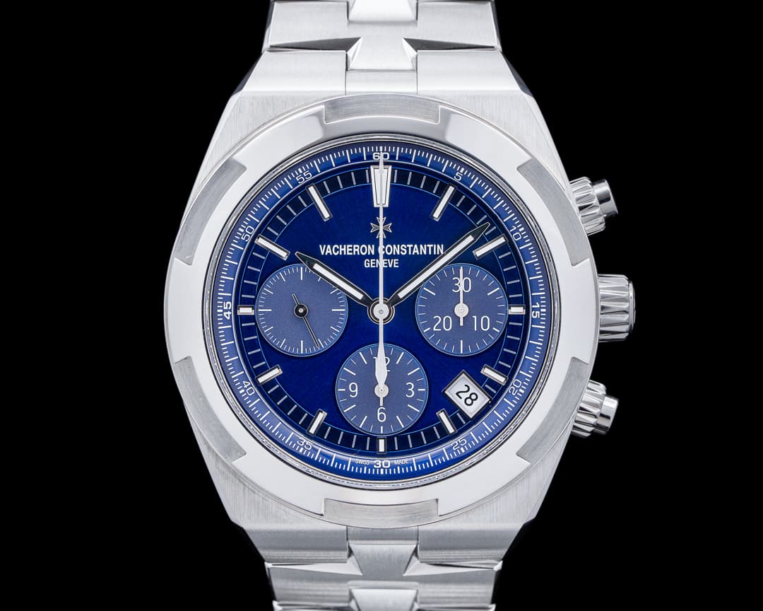 Vacheron Constantin 5520V Overseas Chronograph SS Blue Dial