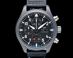 IW389101 Top Gun Chronograph Black Ceramic Black Dial