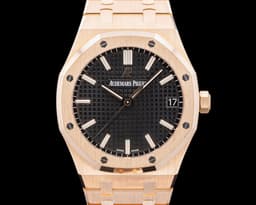 15500OR Royal Oak 18K Rose Gold Black Dial
