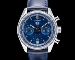 Carrera Chronograph Automatic Stainless Steel Blue Dial