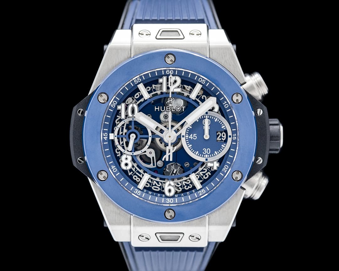 Hublot Big Bang Unico Titanium Blue Ceramic Skeleton Dial