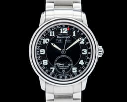 2763 Leman Complete Calendar Moonphase SS Black Dial