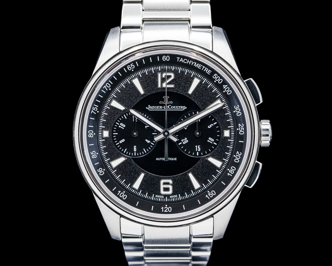 Jaeger LeCoultre Q9028170 Polaris Chronograph SS Black Dial