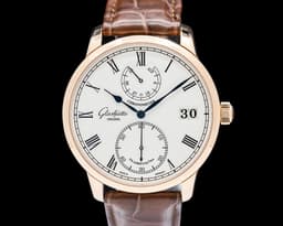 Senator Chronometer Manual Wind 18K Rose Gold White Dial