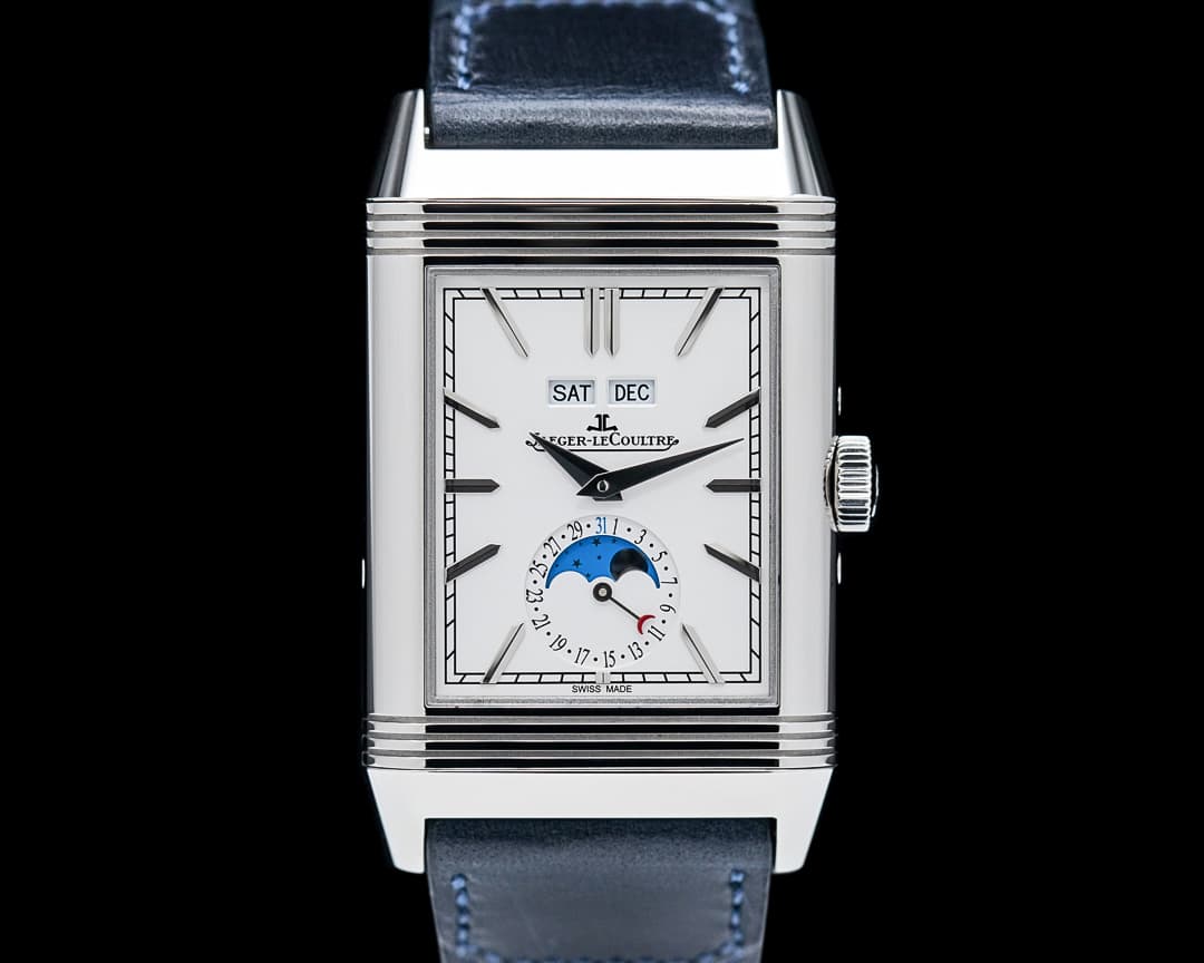 Jaeger-LeCoultre Q3918420 Reverso Tribute Duoface Calendar SS Silver Dial