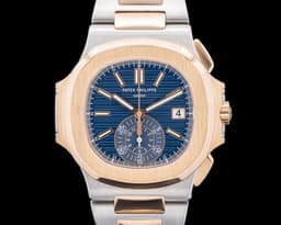5980/1AR Nautilus SS / 18K Rose Gold Blue Dial