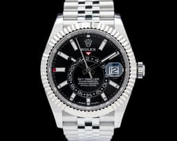 336934 Sky-Dweller Jubilee SS / 18K White Gold Black Dial FULL SET