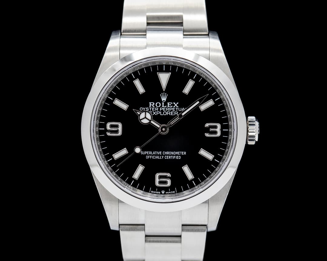 Rolex 124270 Explorer 36 SS Black Dial