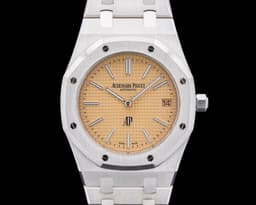 15202BC Royal Oak Jumbo Extra-Thin 18K White Gold Salmon Dial