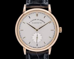 216.032 Saxonia Manual Wind 18K Rose Gold Silver Dial