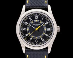 6007G Calatrava 18K White Gold Ebony Black Dial