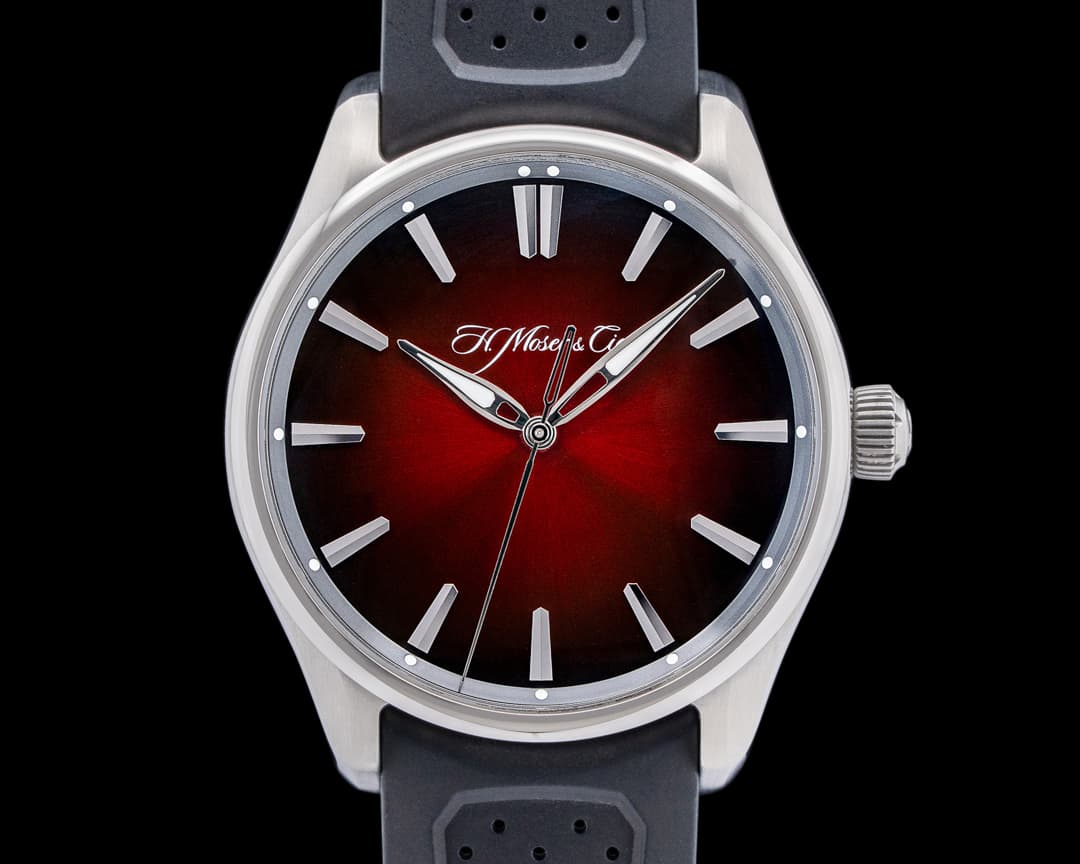 H. Moser & Cie. 3200-1207 Pioneer Centre Seconds SS Red Fume Dial