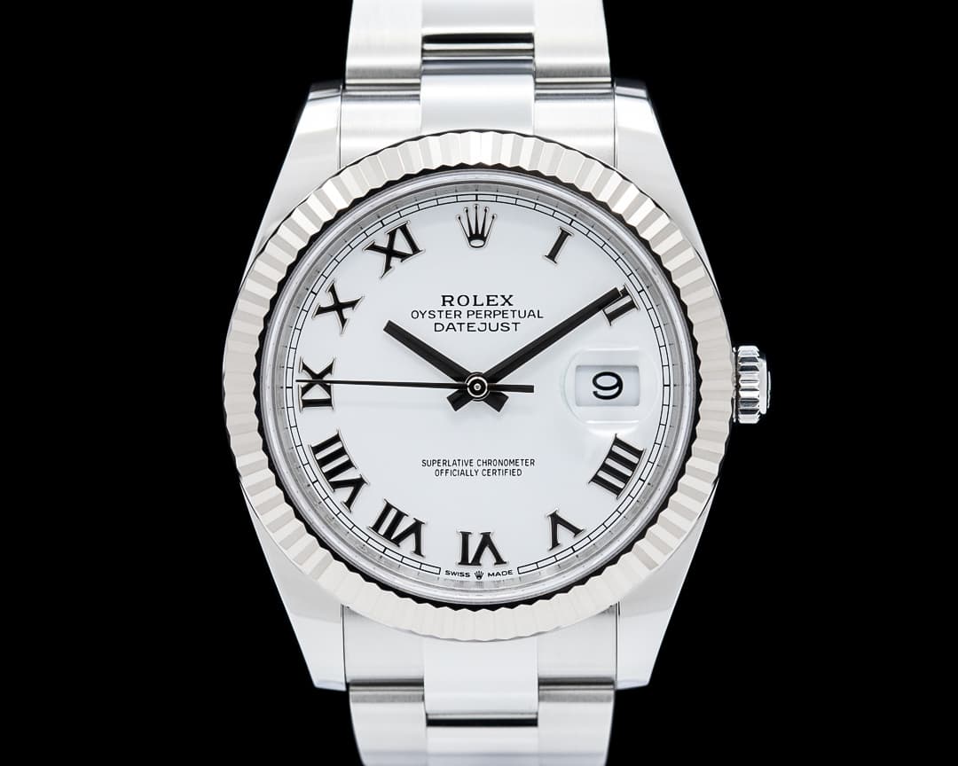 Rolex 126334 Datejust 41 SS White Roman Dial 2024