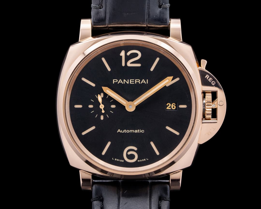Panerai PAM01041 Luminor Due Automatic 42 18K Rose Gold Black Dial 2024