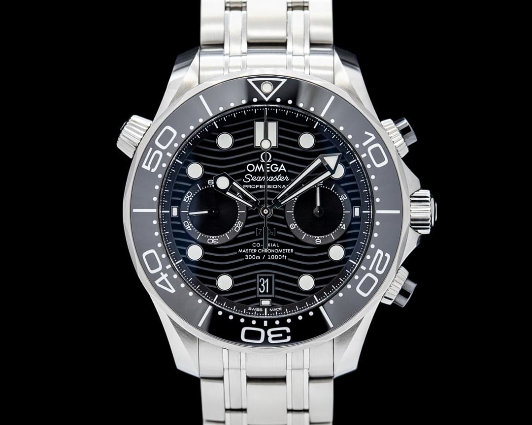 Omega Seamaster Diver 300M Chronograph SS Black Dial 2024