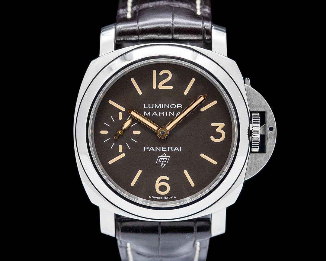Panerai PAM00632 Luminor Marina Logo Tropical SS Brown Dial