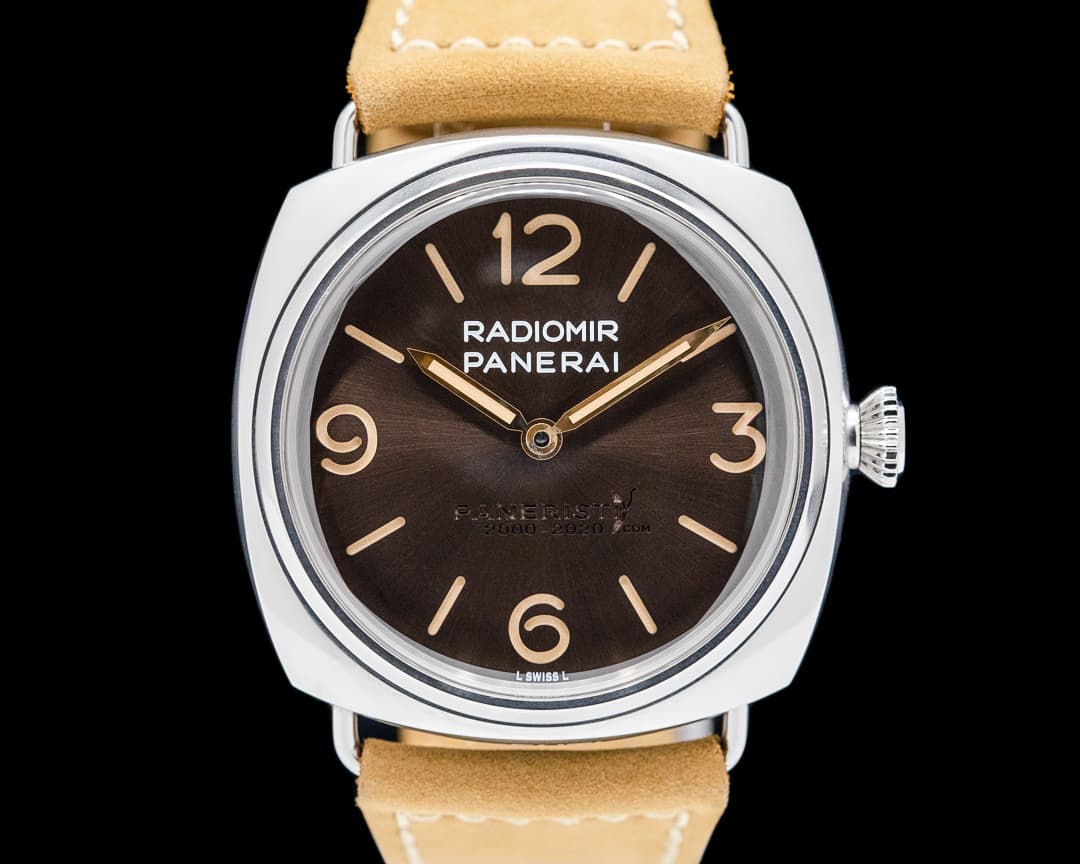 Panerai Radiomir Venti Paneristi 45MM SS Brown Dial LIMITED