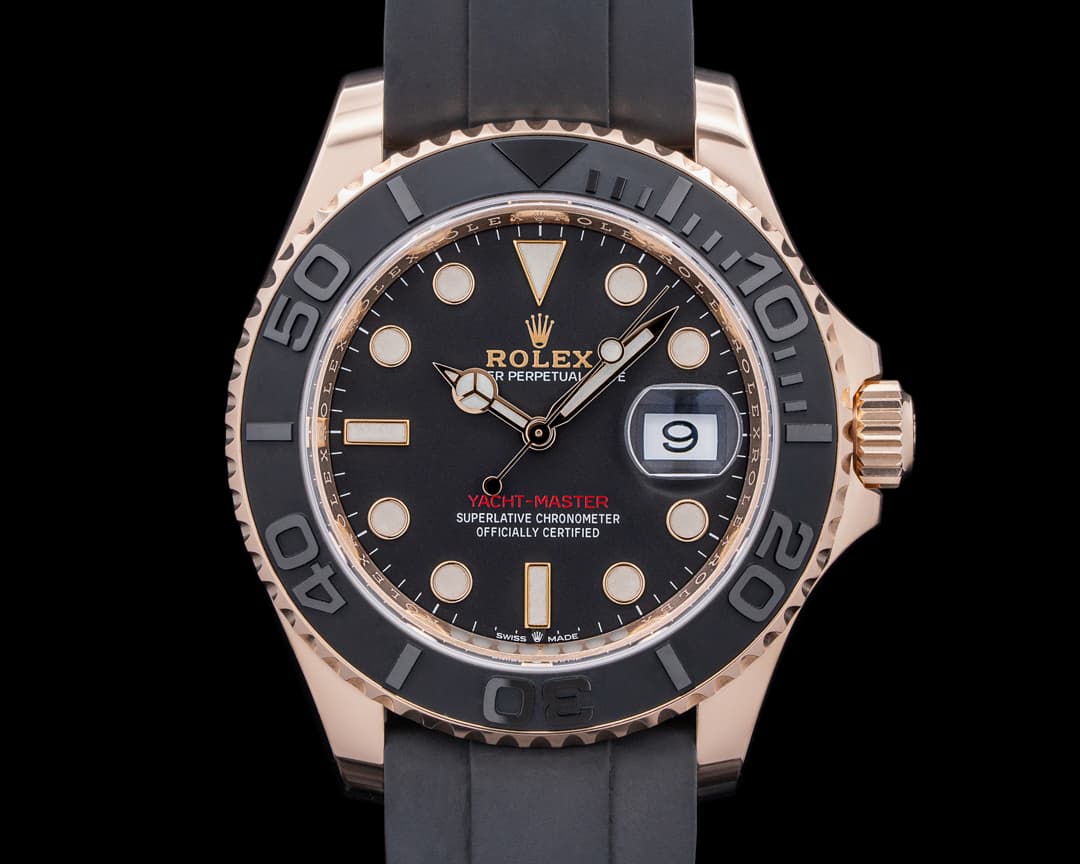 Rolex 126655 Yacht-Master 40 Everose Gold Black Dial