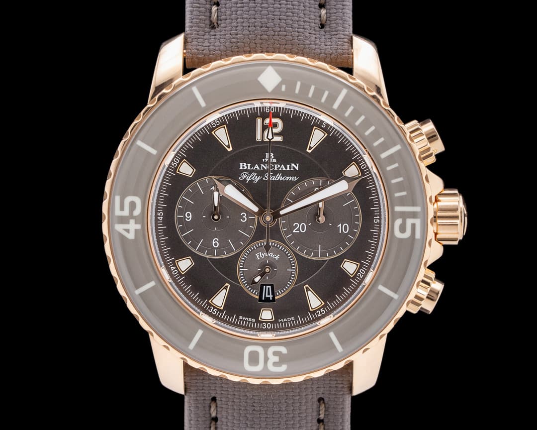 Blancpain 5085F Fifty Fathoms 18K Rose Gold Gray Dial 2025