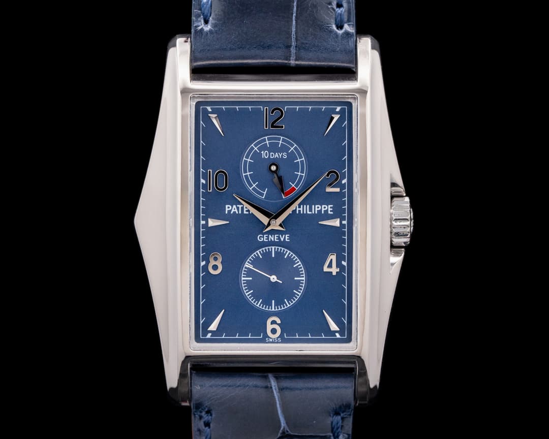 Patek Philippe 5100G Gondolo 10-Day Power Reserve 18K White Gold Blue Dial
