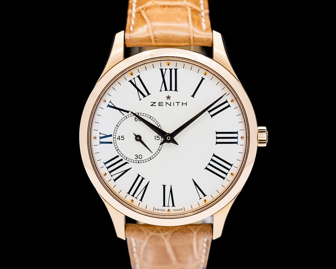 Zenith Elite Ultra Thin SS White Dial