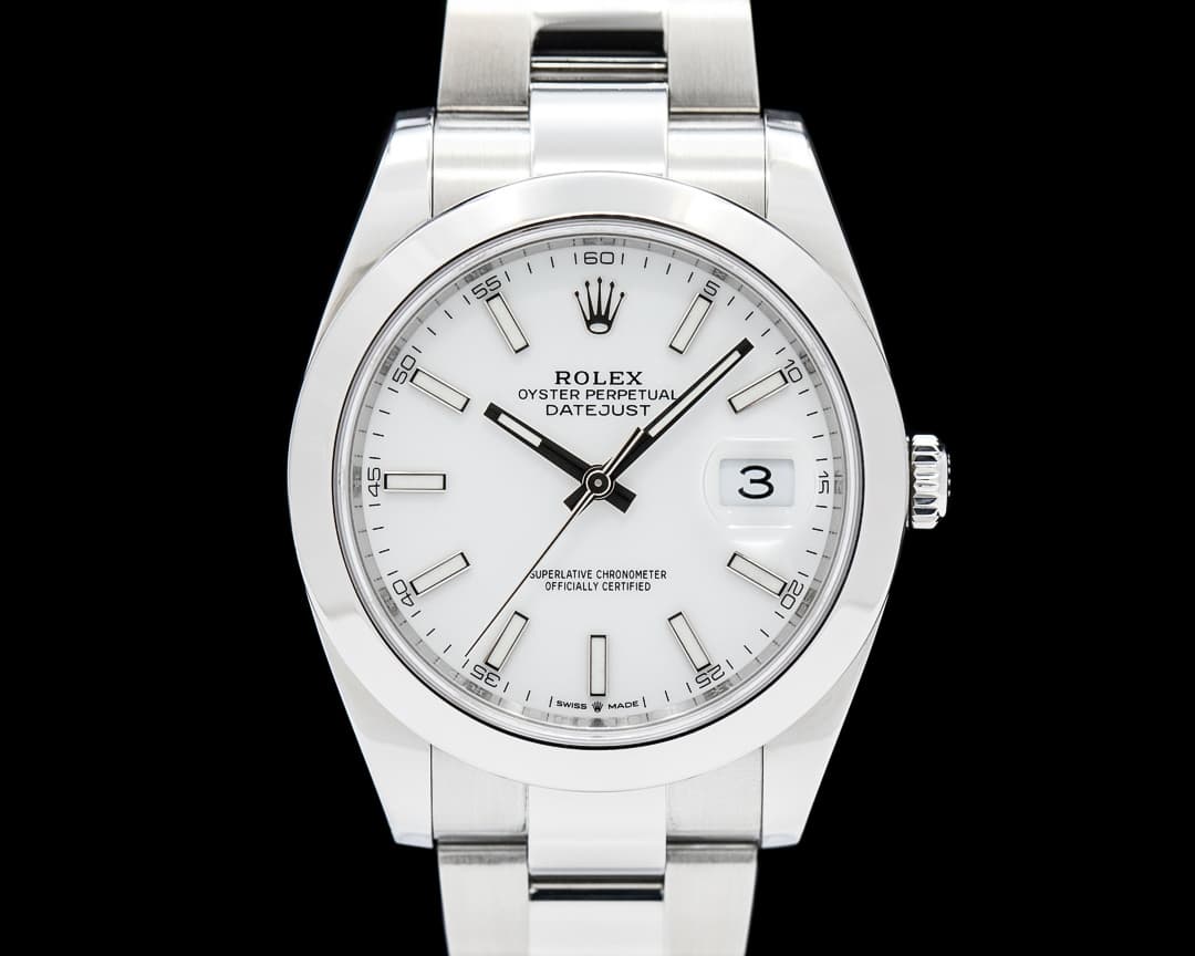 Rolex 126300 Datejust 41 SS White Dial