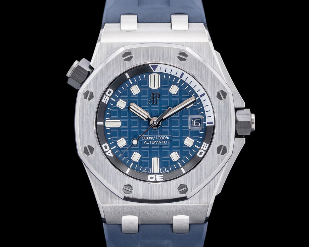 Audemars Piguet 15720ST Royal Oak Offshore Diver SS Blue Dial