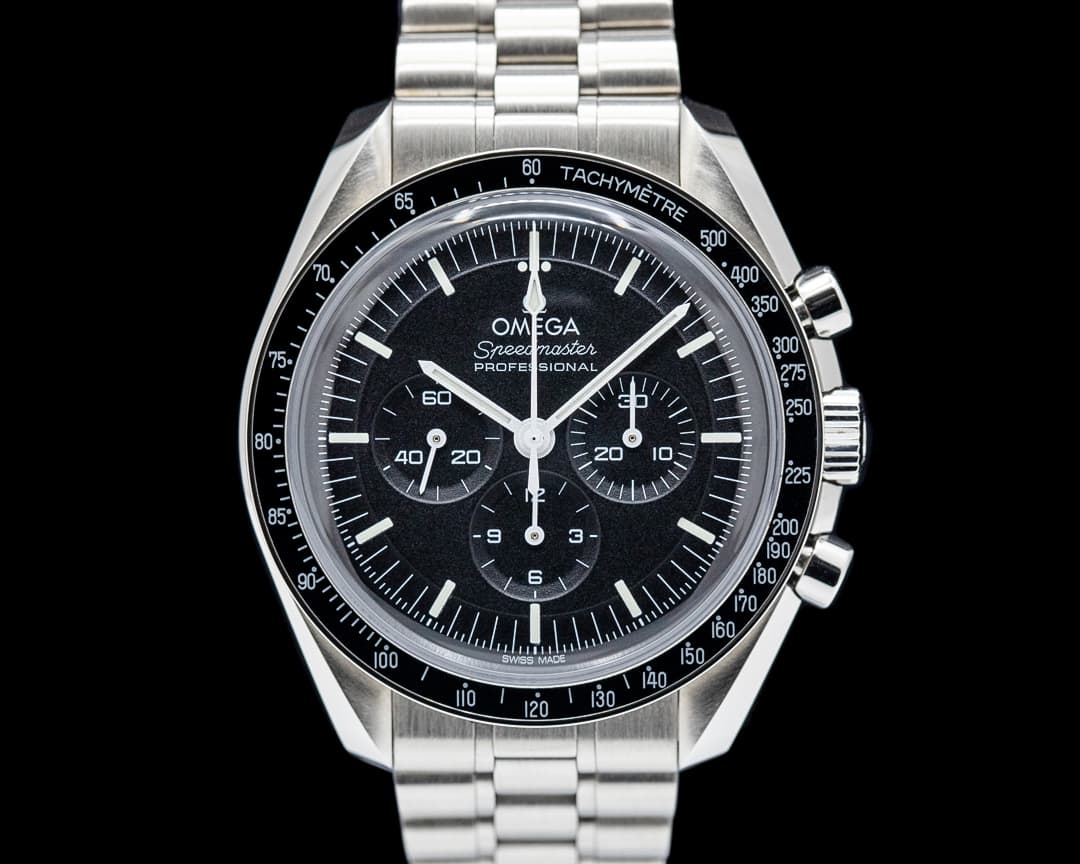 Omega Speedmaster Moonwatch Professional Hesalite SS Black Dial 2024