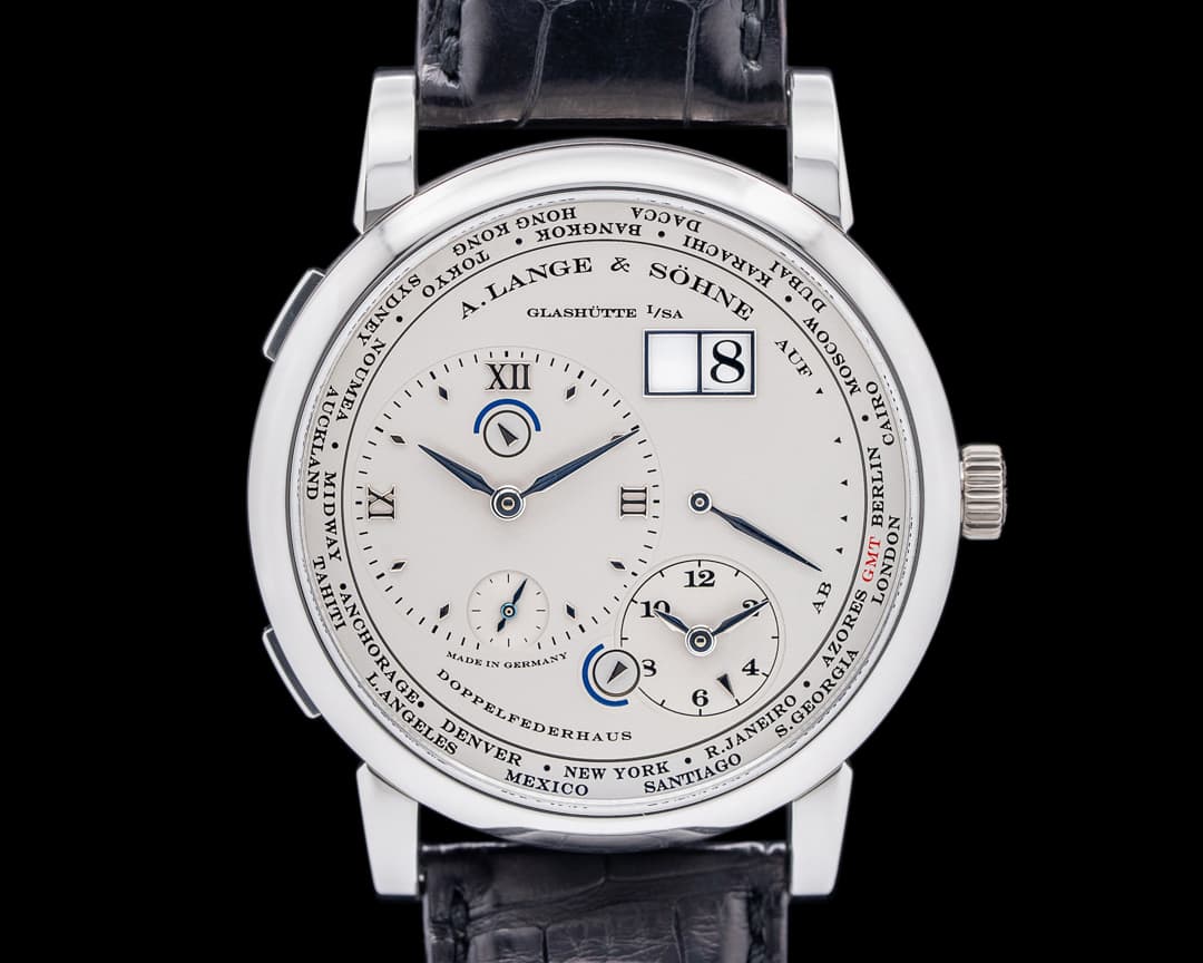 A. Lange & Söhne 116.025 Lange 1 Time Zone Platinum Solid Silver Dial 2024