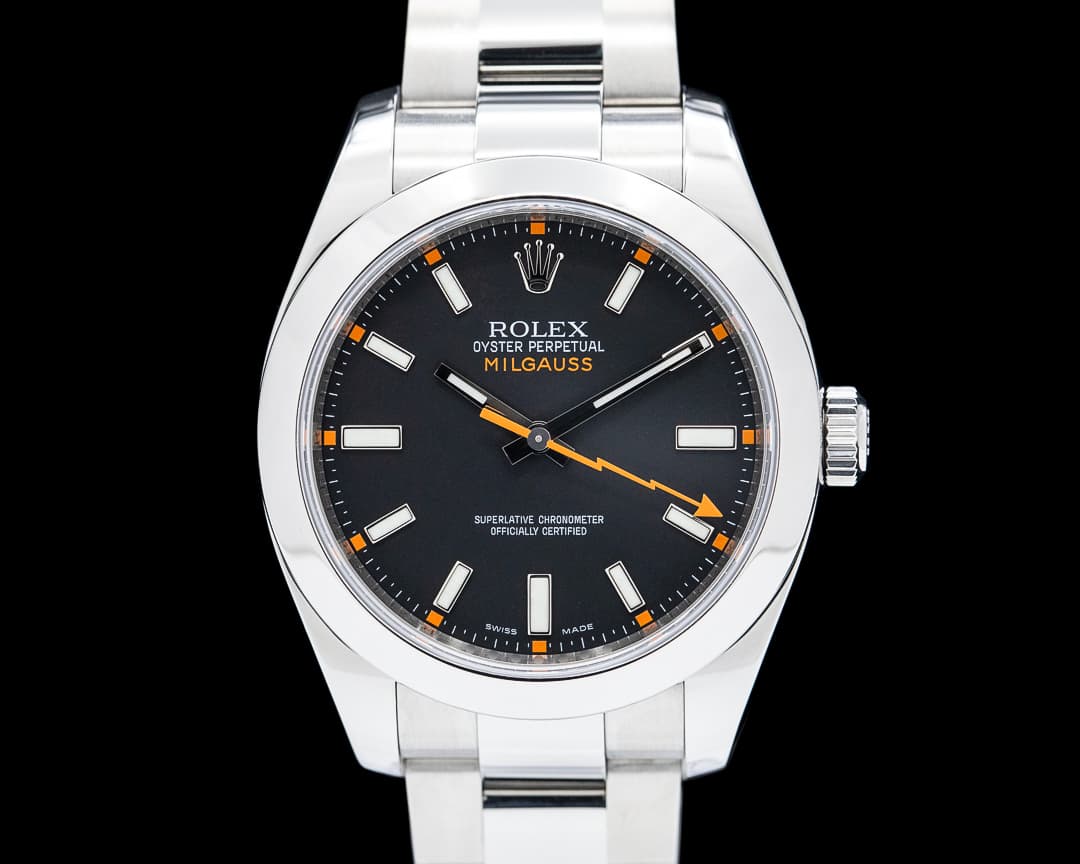 Rolex 116400 Milgauss Stainless Steel Black Dial