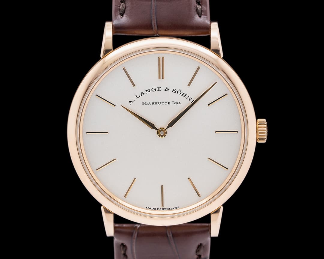 A. Lange and Sohne 201.033 Saxonia Thin 37mm 18K Rose Gold